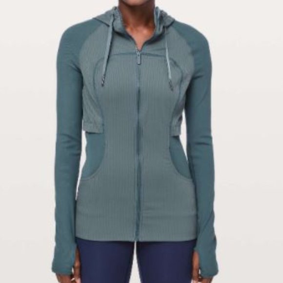 lululemon athletica Jackets & Blazers - LULULEMON Petrol Rib Sleeve Dance Studio Jacket 4